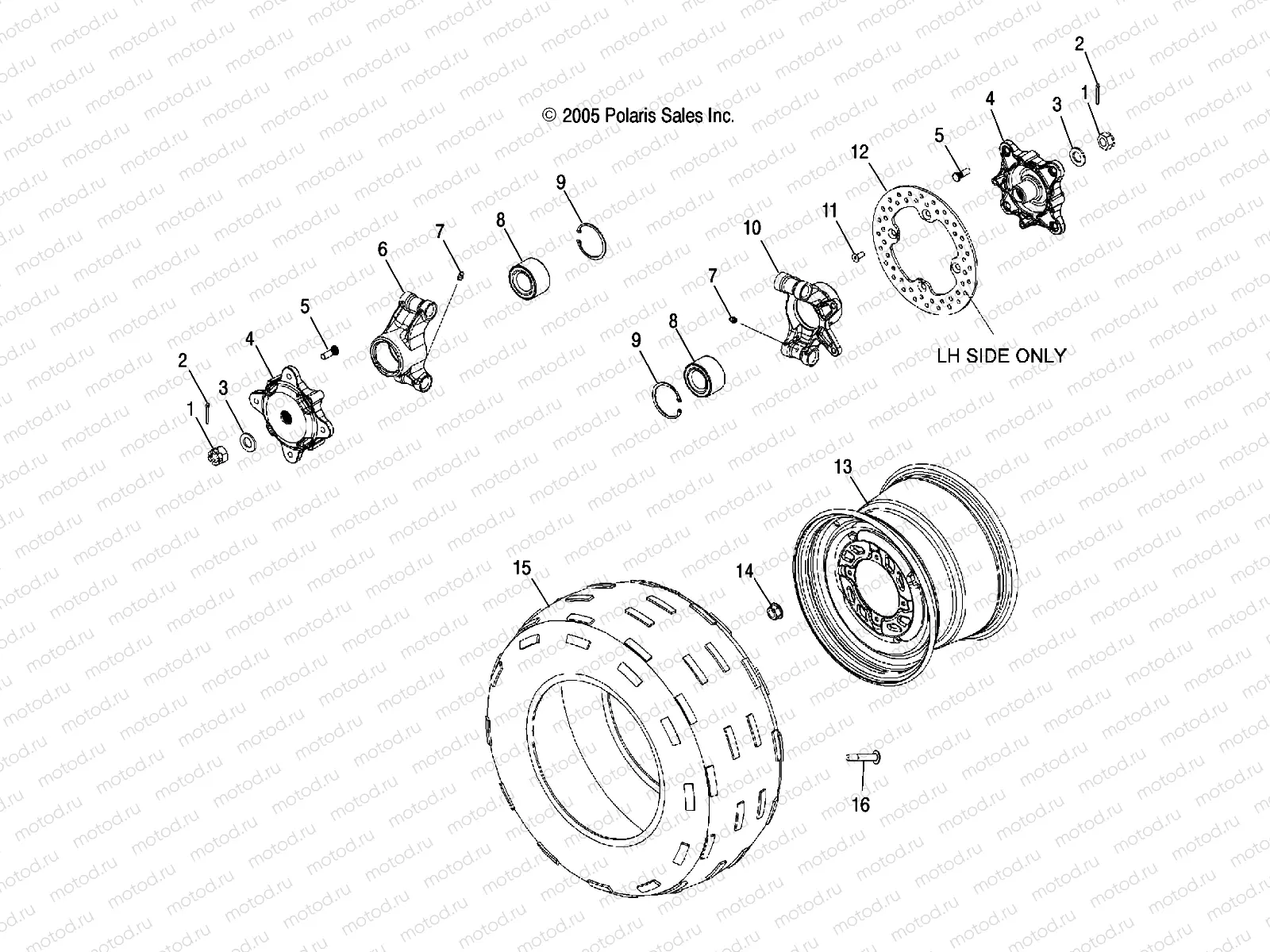 WHEEL | WHEEL, REAR and HUB, REAR - A06LB27AA/LD27AA/AB/AC/AD (4999202079920207C05)