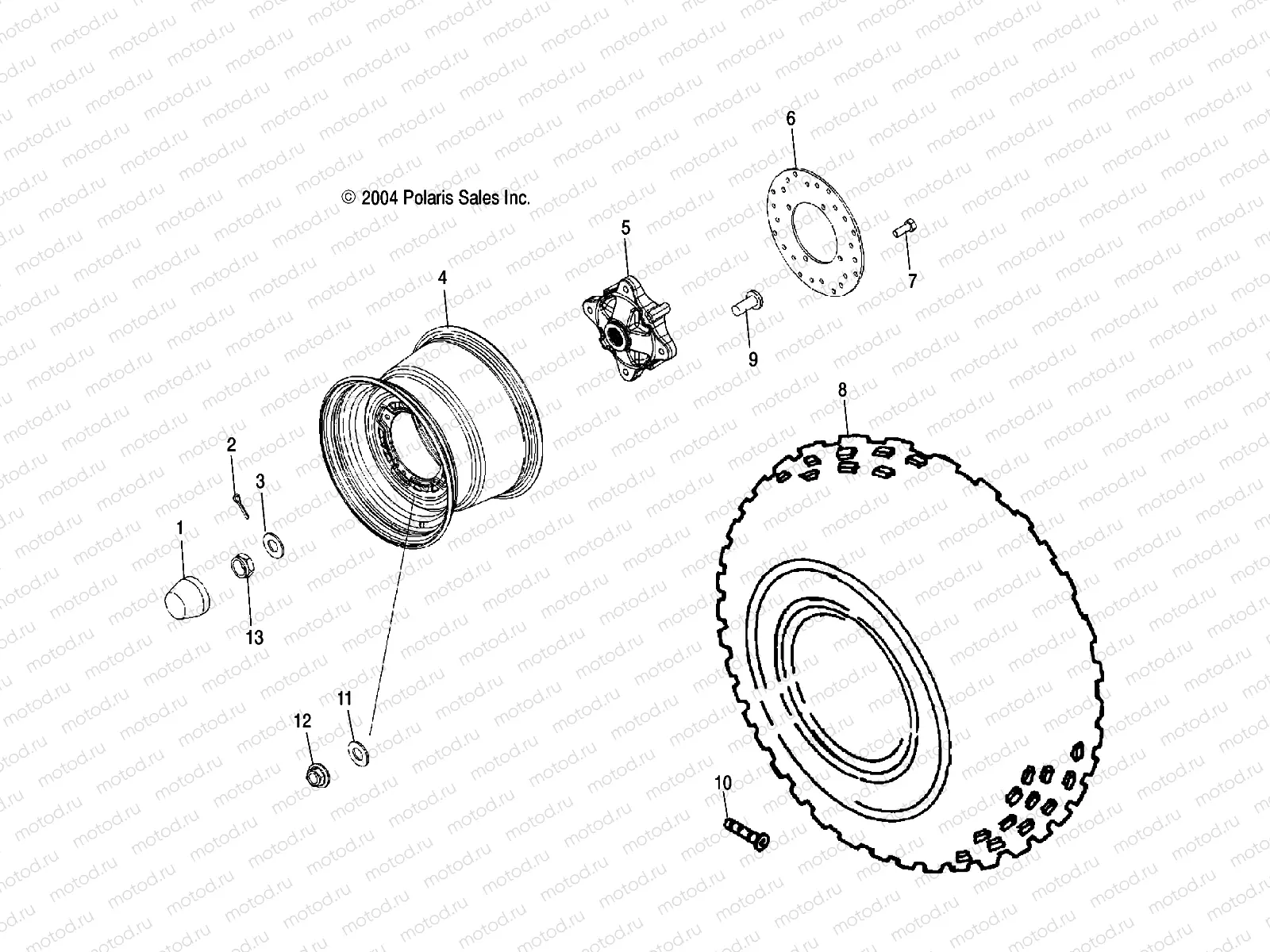 WHEEL | WHEEL, REAR - R05RD68AA/AB (4998269826C08)