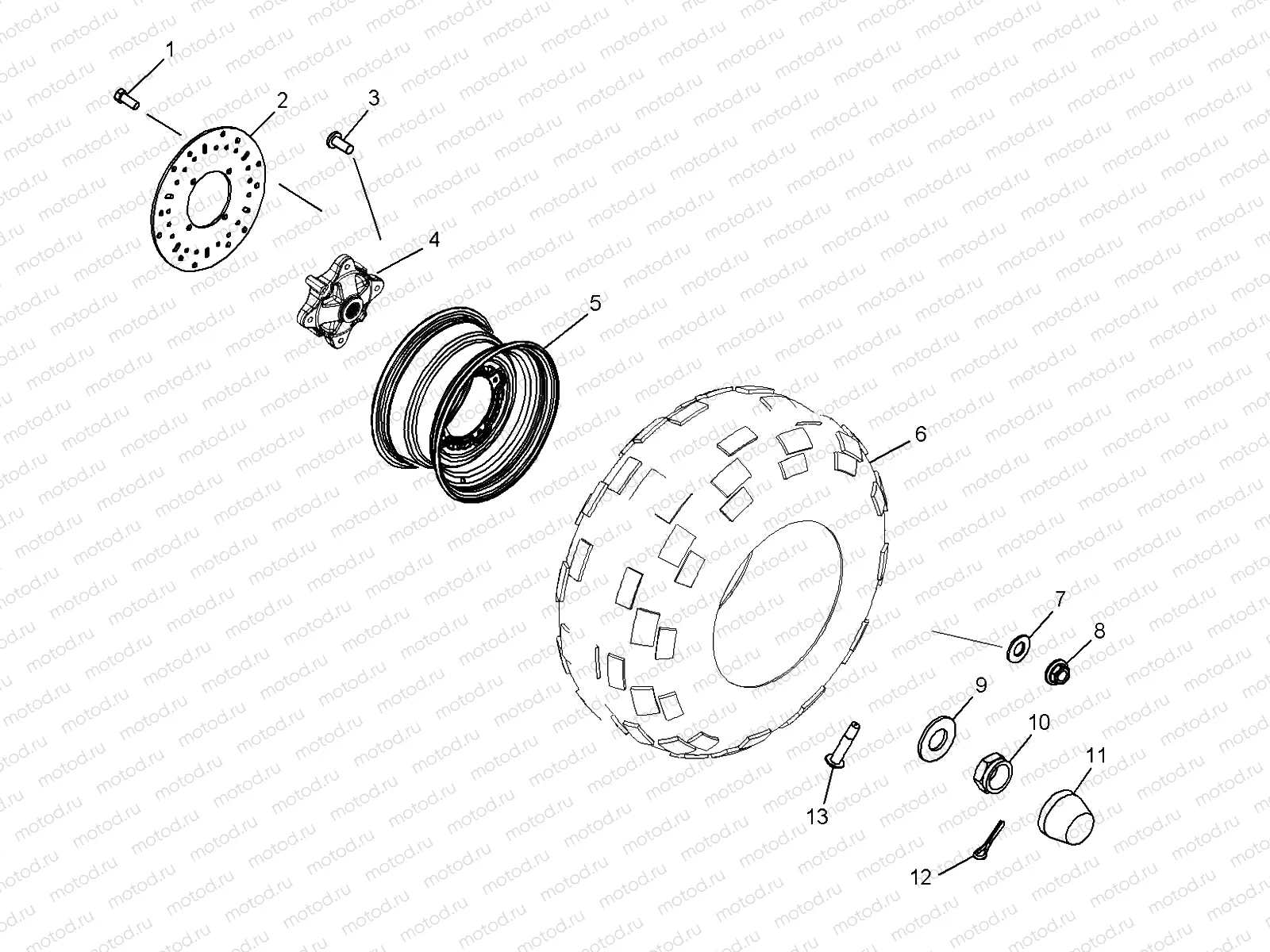 WHEEL | WHEEL, REAR - R06RB50AA/RD50AA (4999203249920324C08)