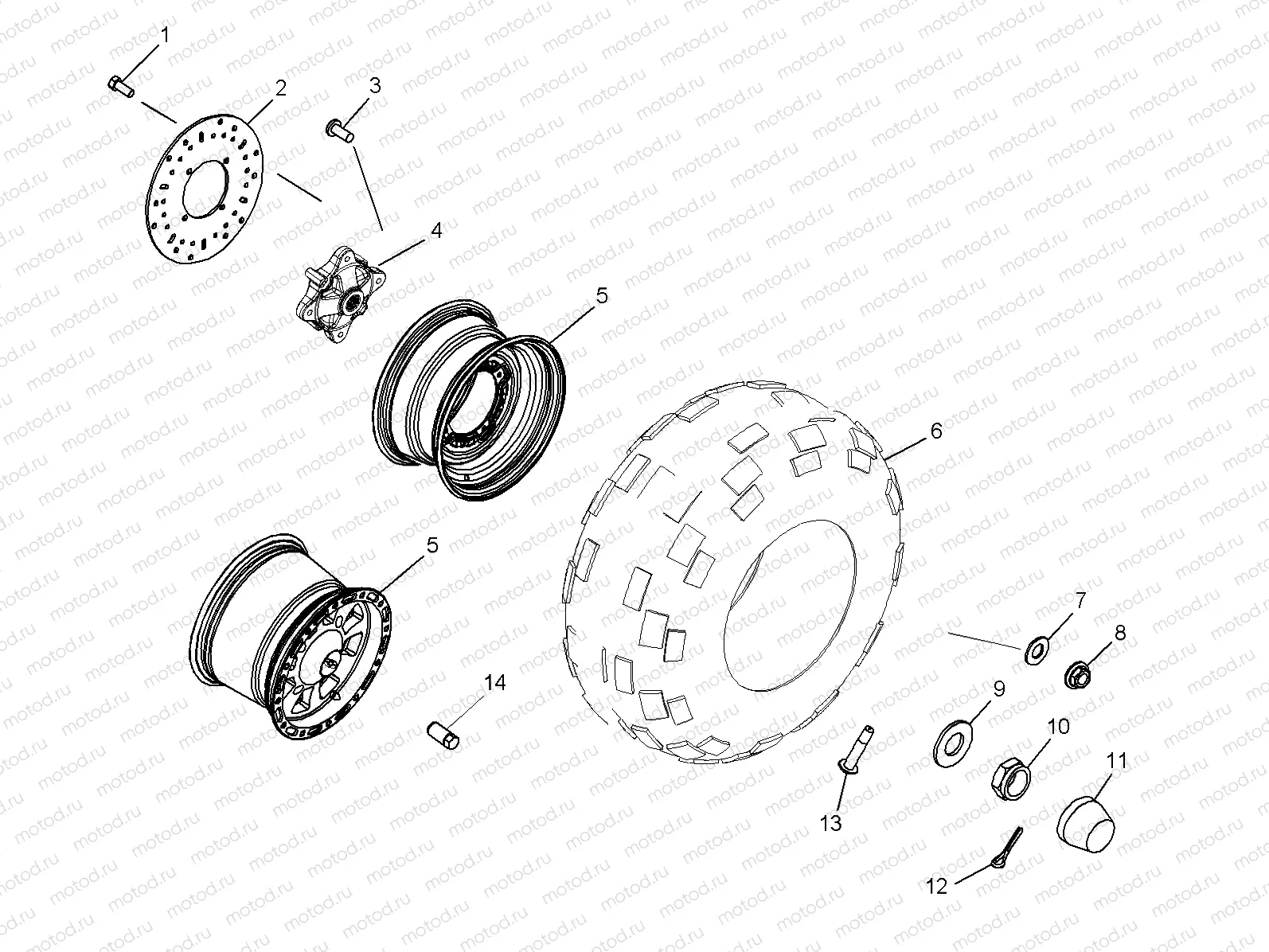 WHEEL | WHEEL, REAR - R06RD68AA/AB/AC/AD/AE/AF (4999202219920221C08)