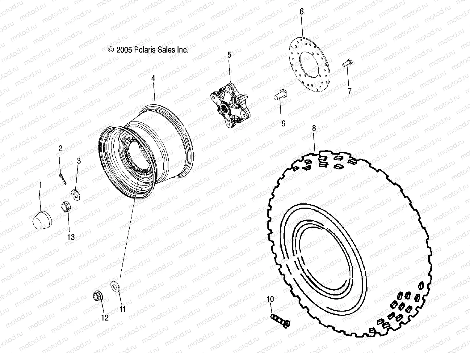 WHEEL | WHEEL, REAR - R07RF68AD/AF (4999202259920225C08)