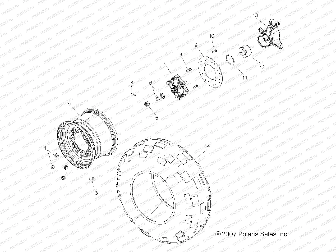 WHEEL | WHEEL, REAR - R08VH76AD/AG (49ATVWHEELREAR08VISTA)