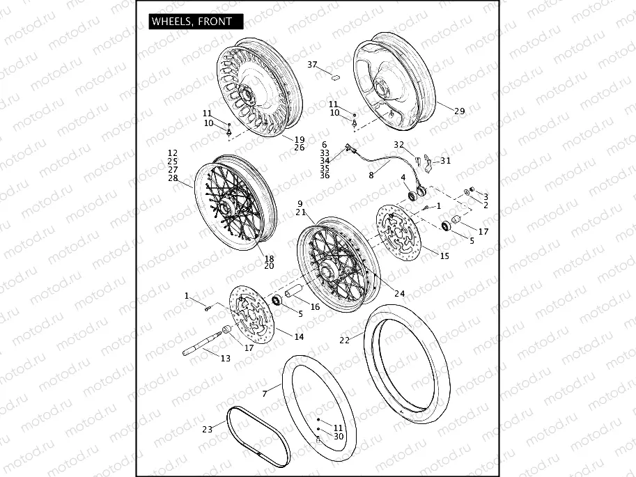 WHEELS, FRONT (1 OF 2)