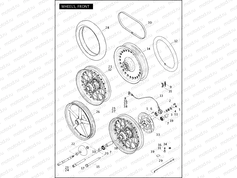 WHEELS, FRONT (1 OF 2)