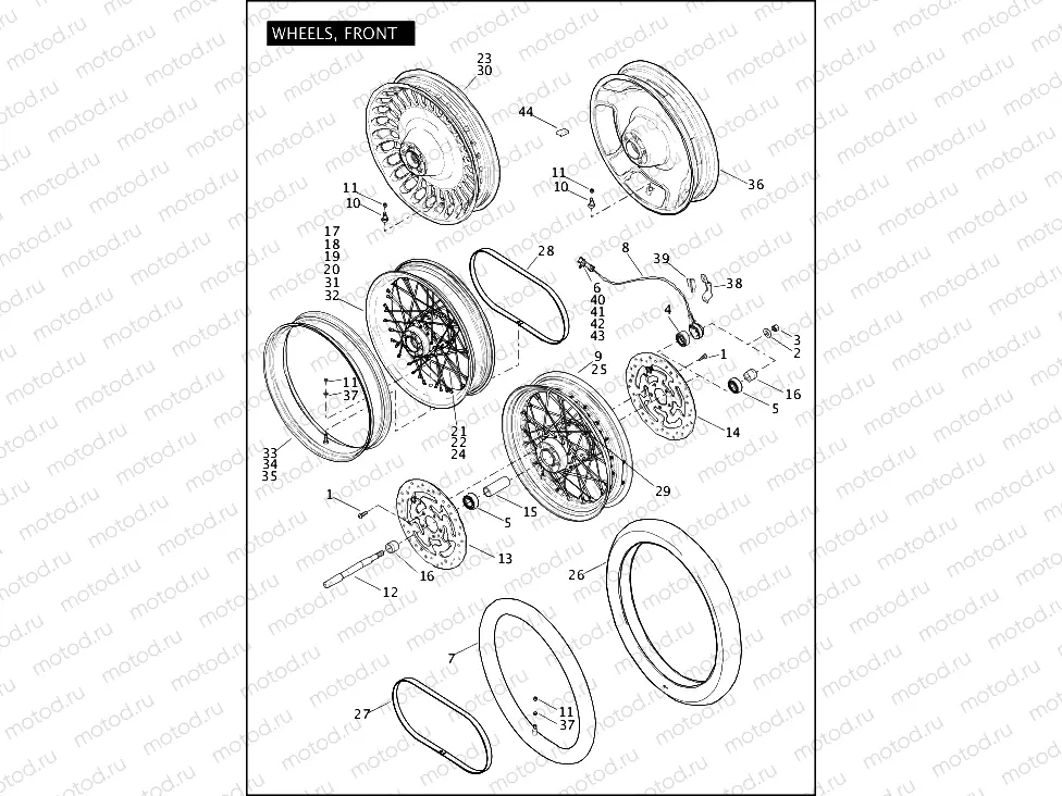 WHEELS, FRONT (1 OF 2)