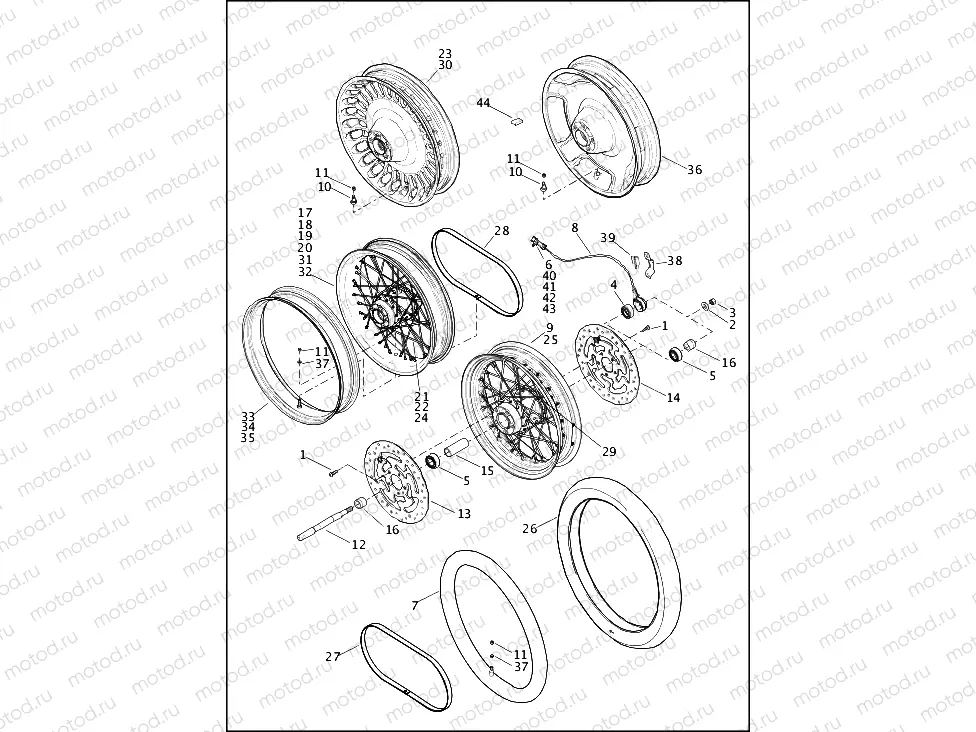 WHEELS, FRONT (1 OF 2)