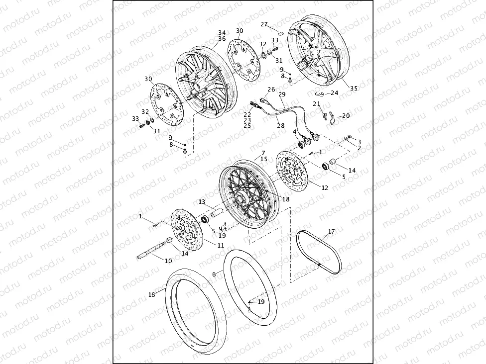 WHEELS, FRONT (1 OF 2)