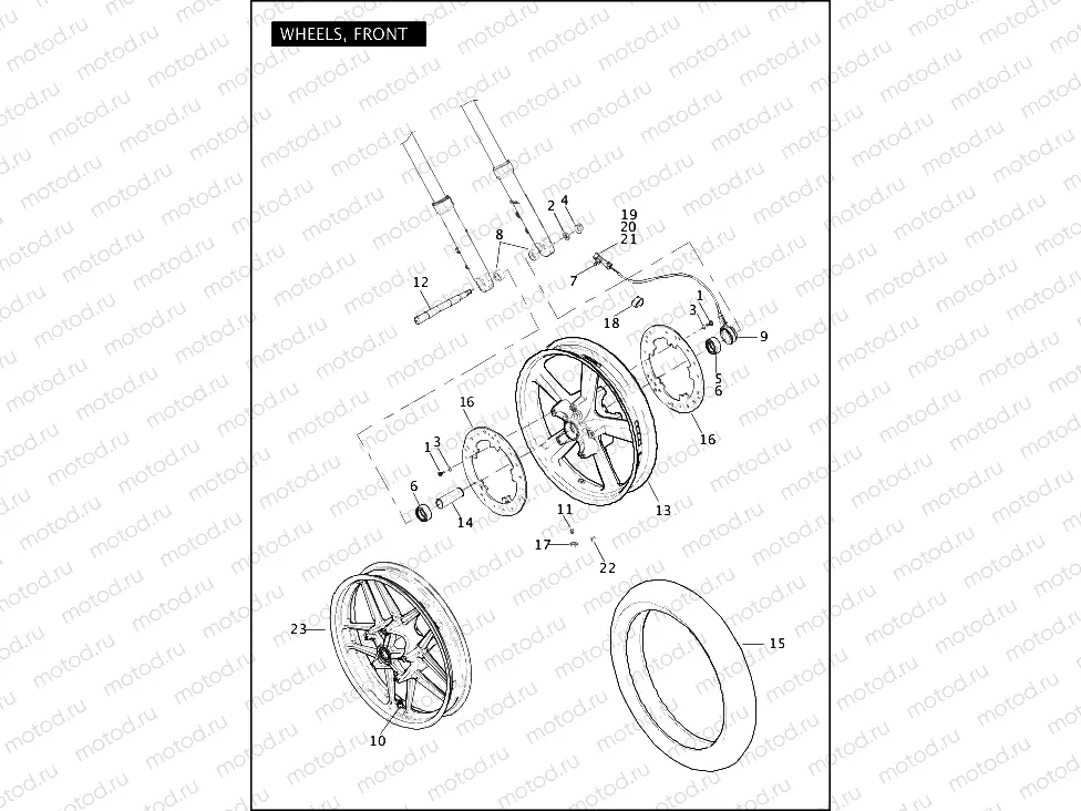 WHEELS, FRONT