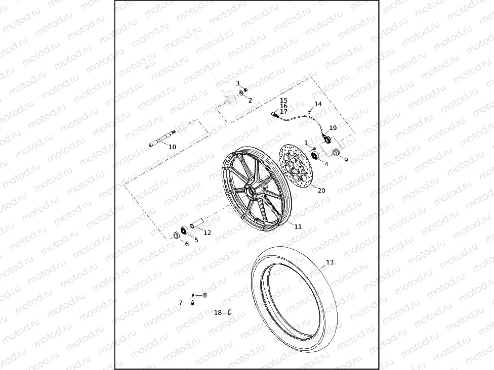 WHEELS, FRONT, CAST