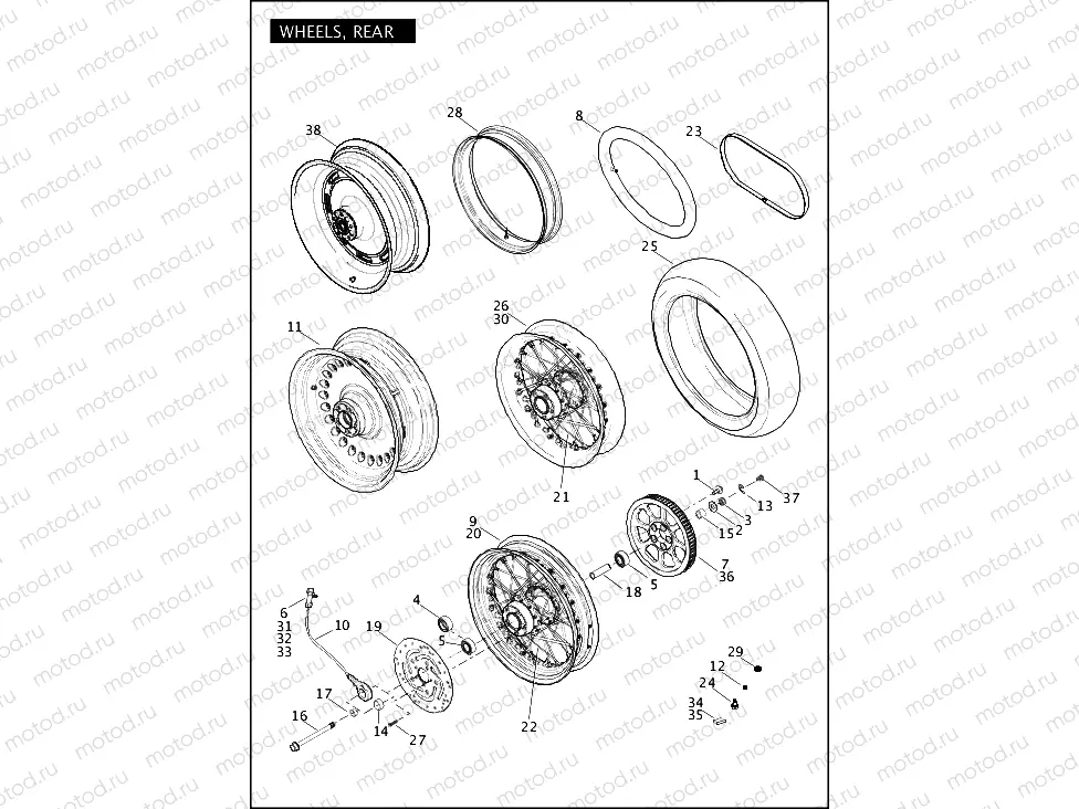 WHEELS, REAR (2 OF 2)
