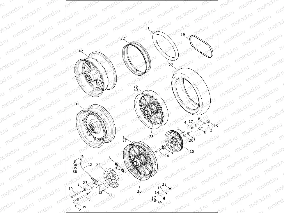WHEELS, REAR (2 OF 2)