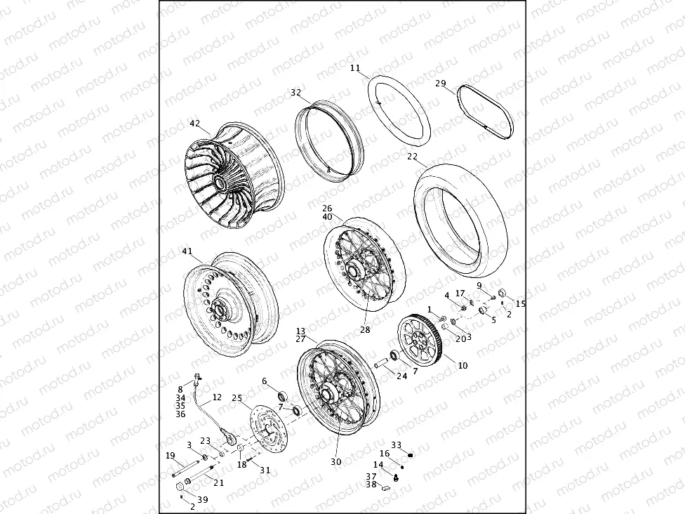 WHEELS, REAR (2 OF 2)
