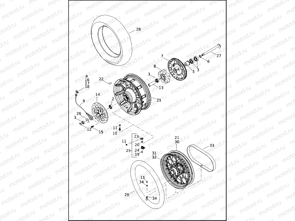 WHEELS, REAR (2 OF 2)