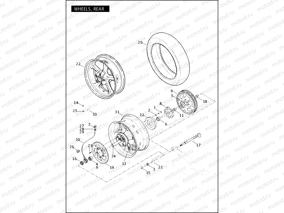 WHEELS, REAR