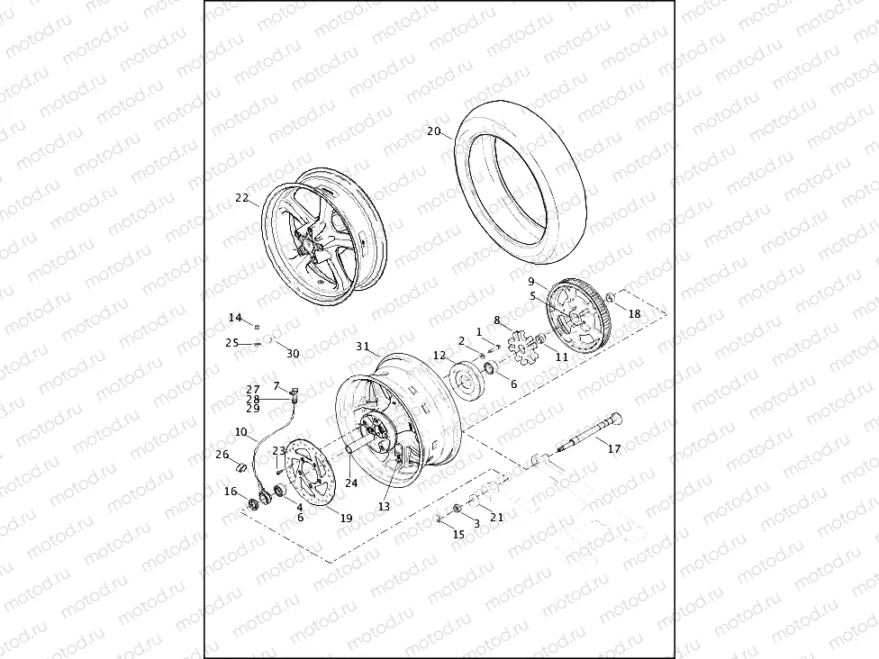 WHEELS, REAR