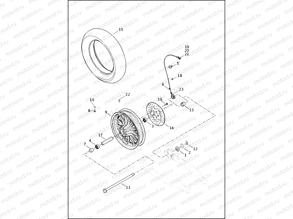 WHEELS, REAR, CAST - XL883L, XL883N, XL1200C, XL1200CA, XL1200CP, XL1200CX, XL1200T, XL1200X