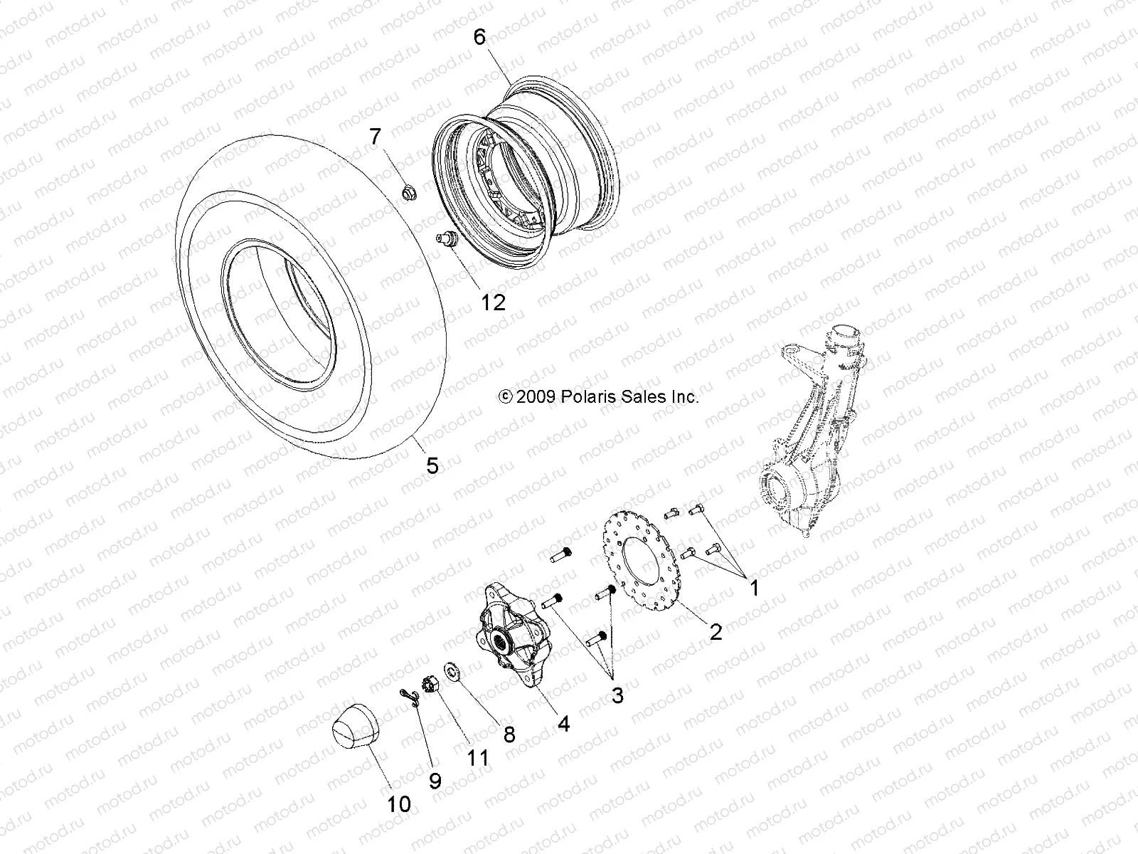 WHEELS | WHEELS, FRONT - A11NG50FA (49ATVWHEELFRT10SCRAM)