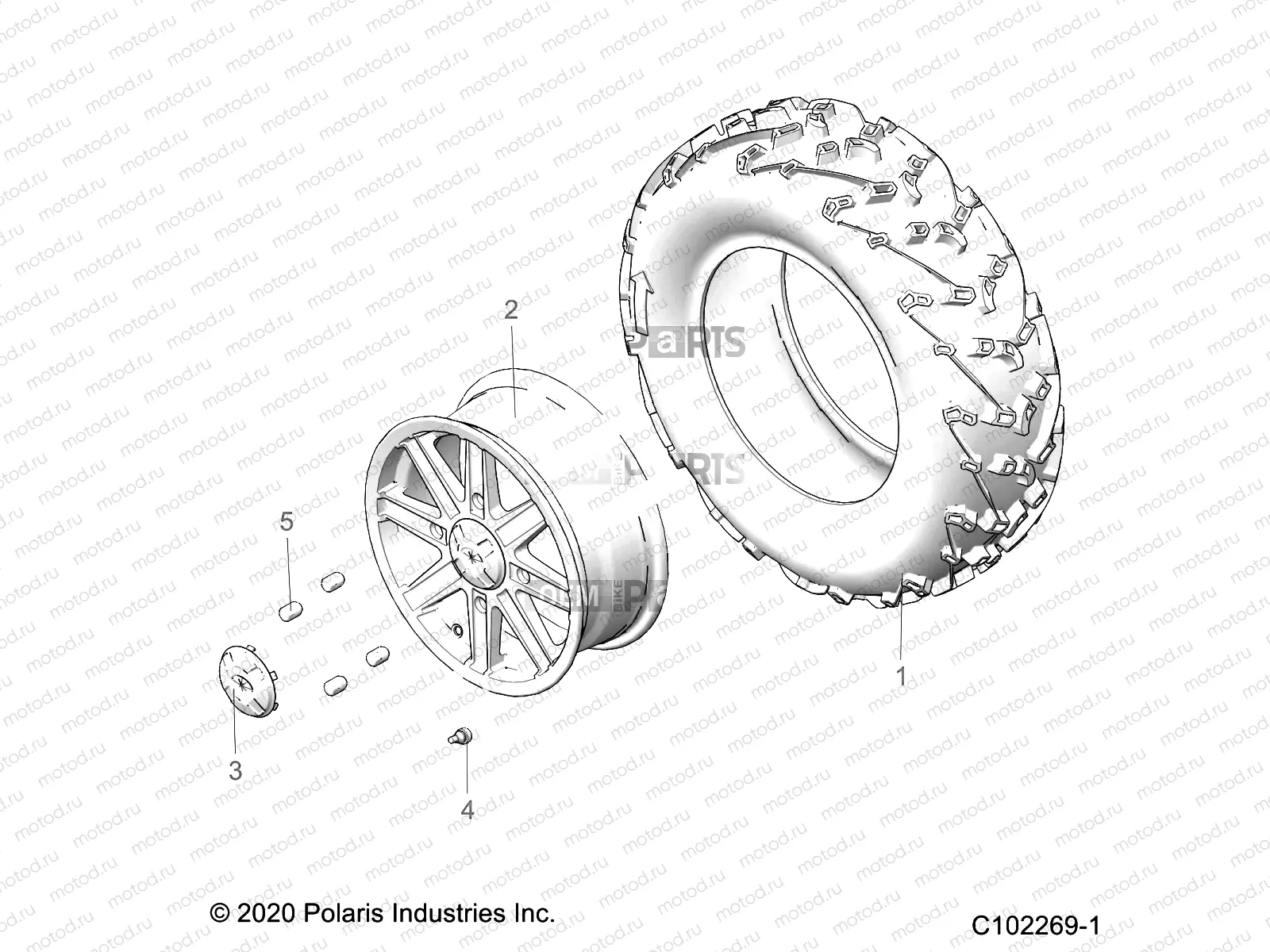 WHEELS | WHEELS, FRONT - A21SVE95KK (C102269-1)