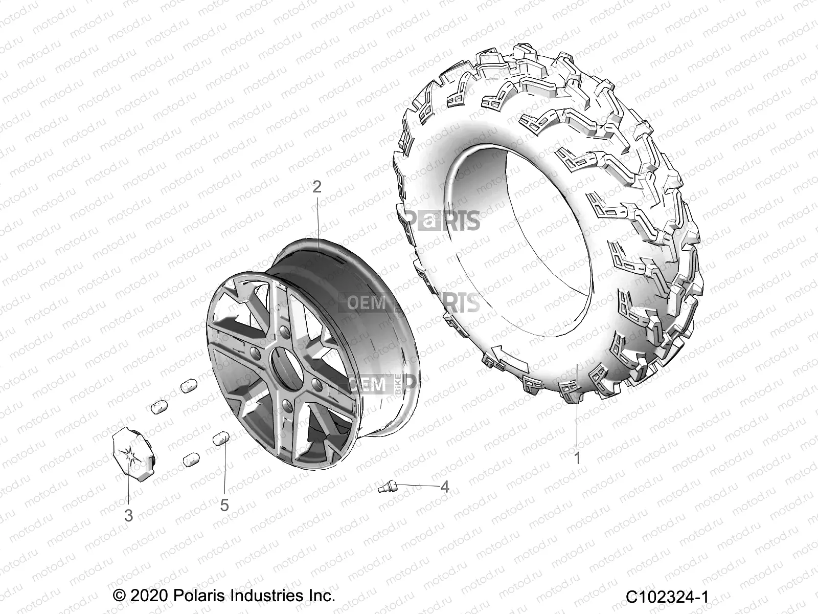 WHEELS | WHEELS, FRONT - A21SXD95A9/CA9 (C102324-1)
