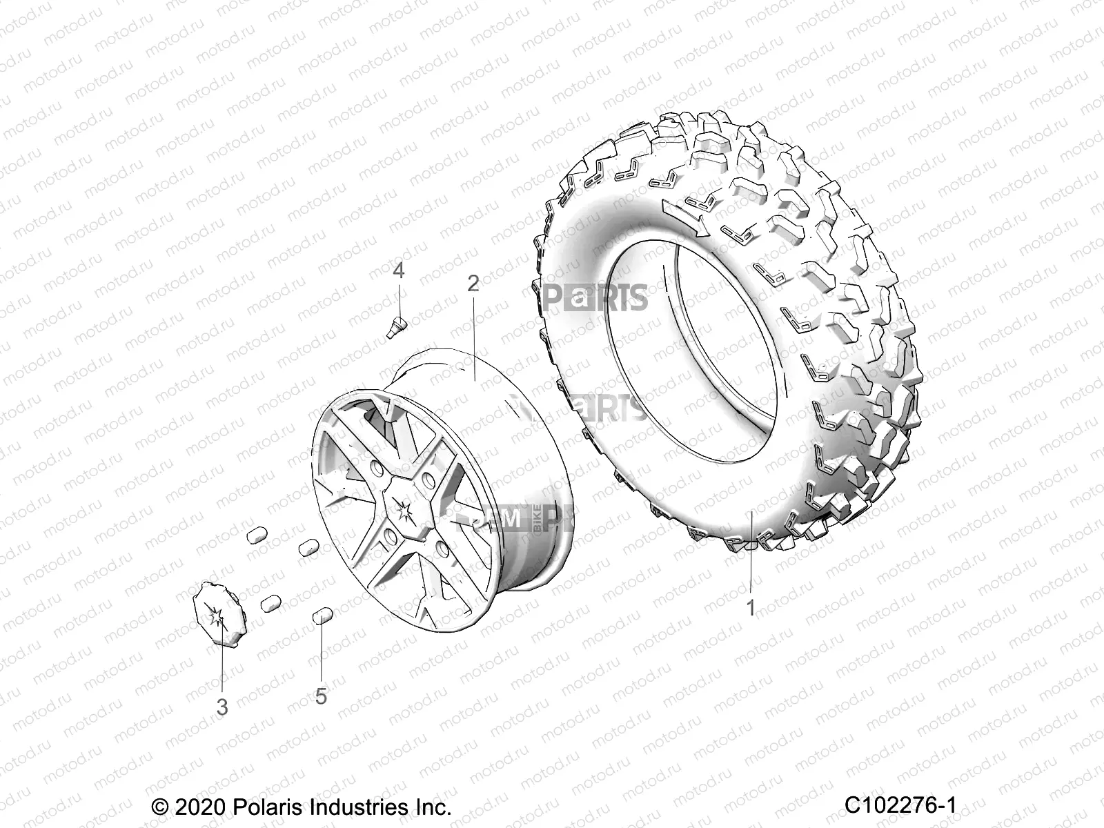 WHEELS | WHEELS, FRONT - A21SYE95KD (C102276-1)