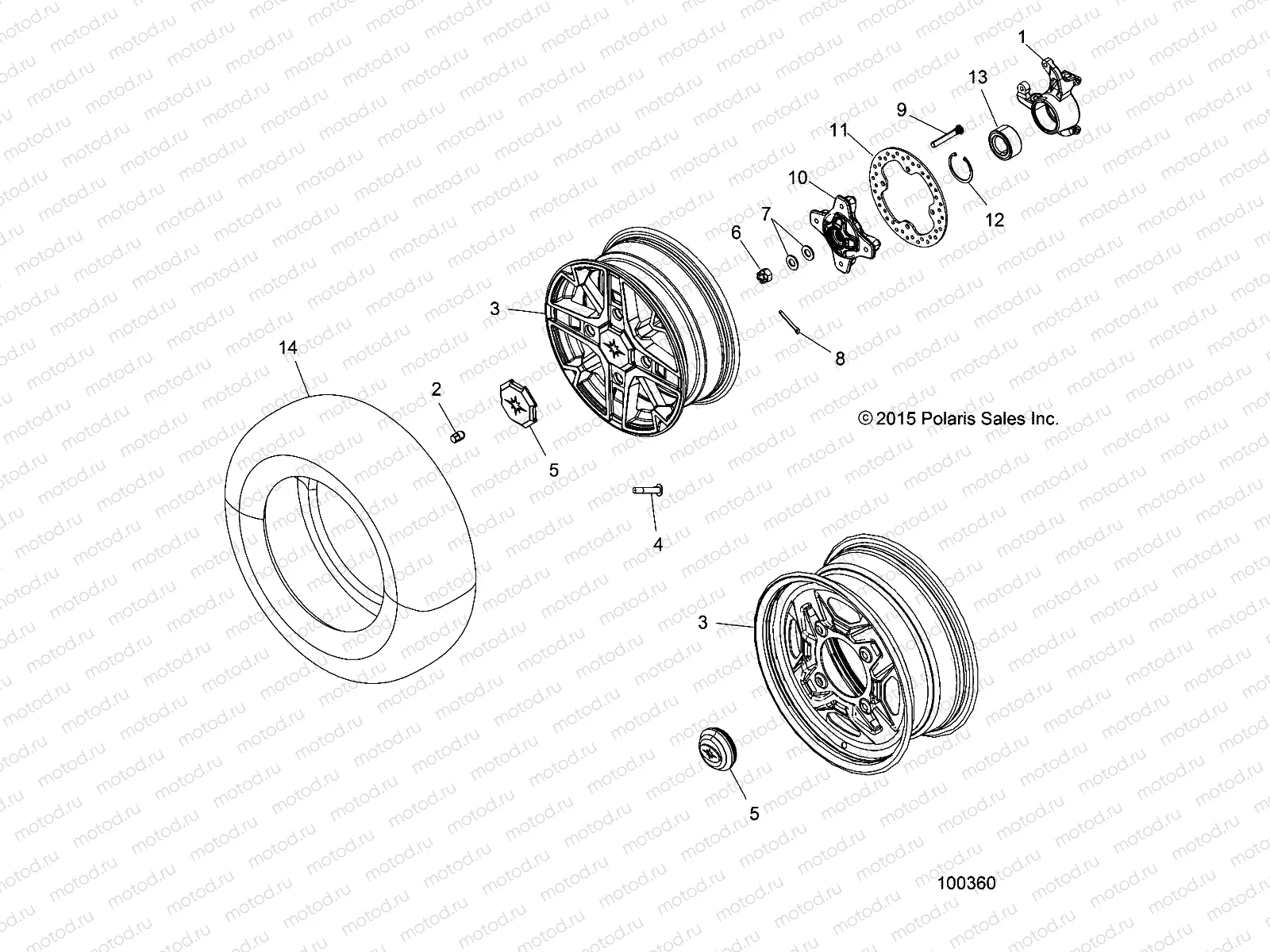 WHEELS | WHEELS, FRONT and HUB - A16SXE95NK/A95N2 (100360)