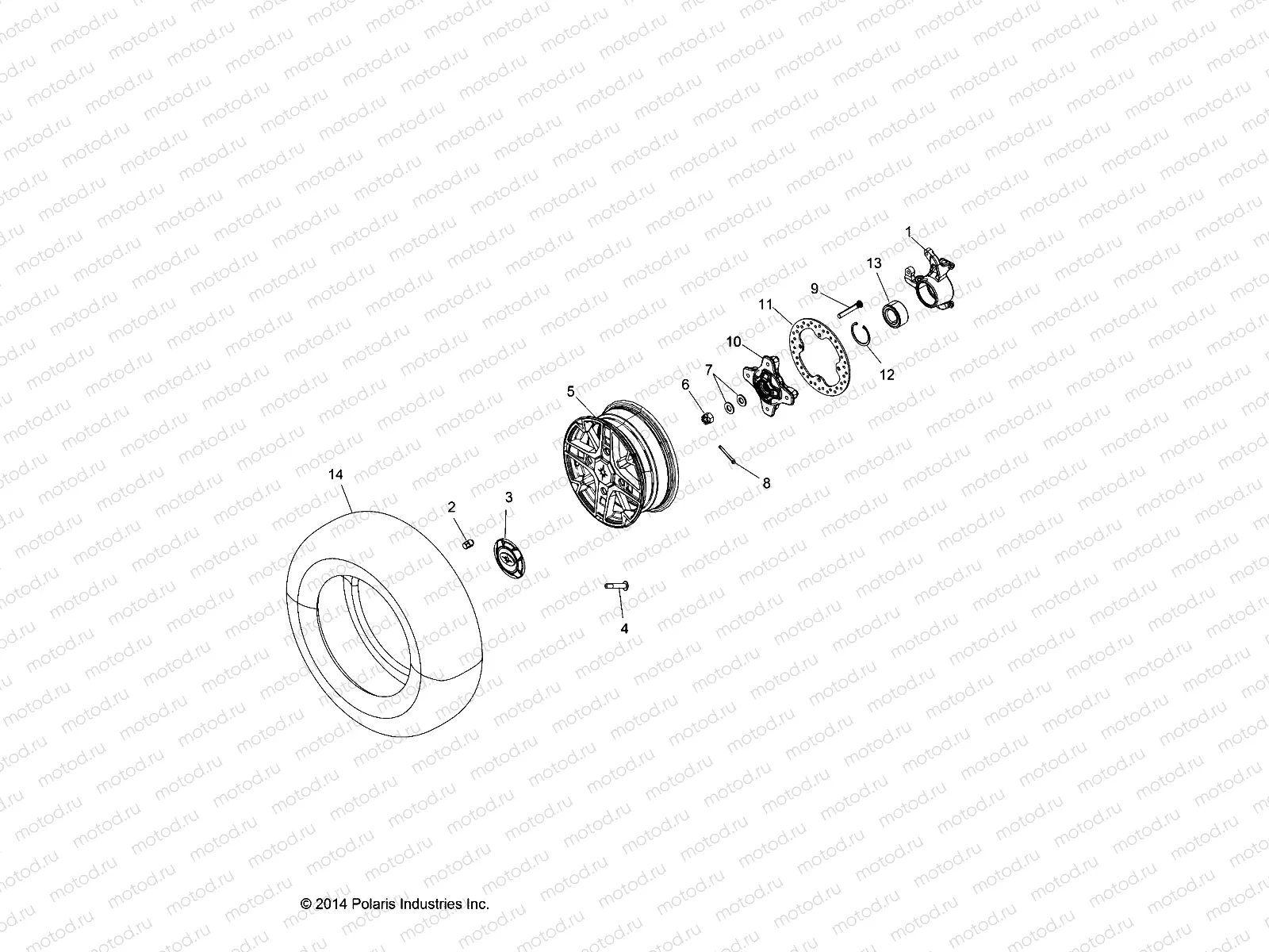 WHEELS | WHEELS, FRONT and HUB - A19SYS95CH (49ATVWHEELFRT15TR1000)