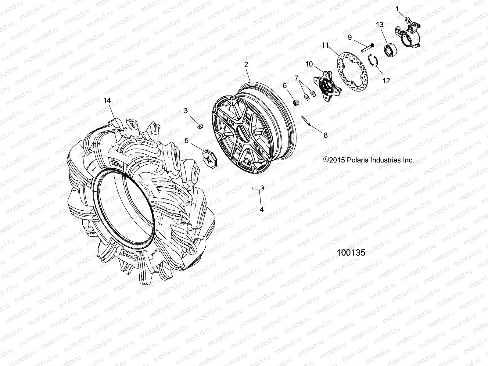 WHEELS | WHEELS, FRONT and HUB - A20SXM95AL (100135)