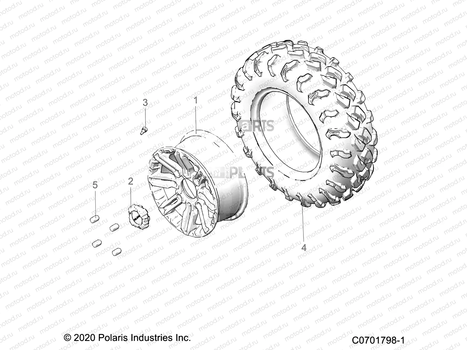 WHEELS | WHEELS, FRONT - G21GAD99AC/AW/BC/BW (C0701798-1)