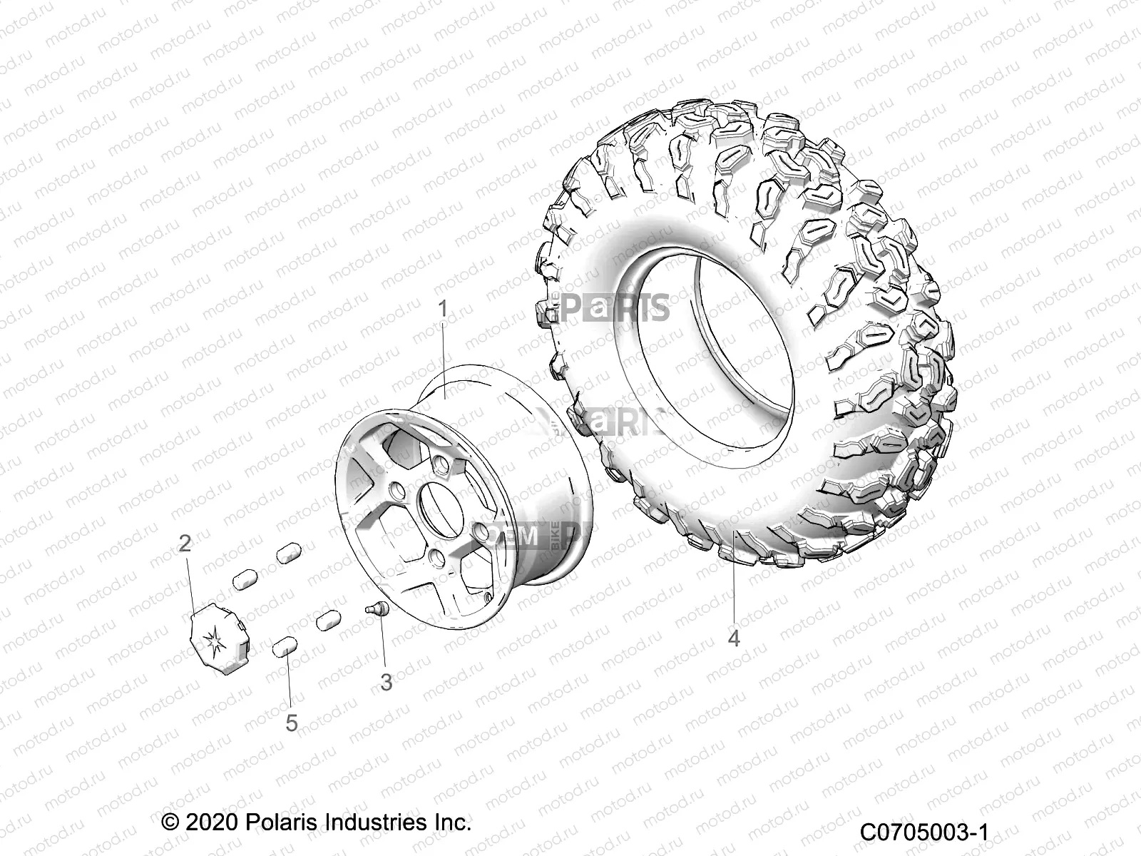 WHEELS | WHEELS, FRONT - G21GAE99A4 (C0705003-1)