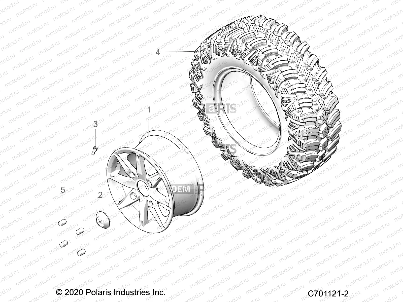 WHEELS | WHEELS, FRONT - G23GME99A/99B (C701121-2)