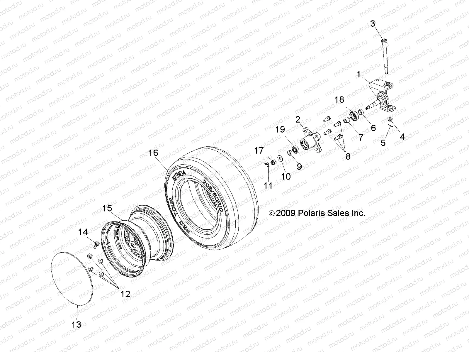 WHEELS | WHEELS, FRONT - L10AA08PA/PB/PC (49LEVWHEELSFRT10BSTN)