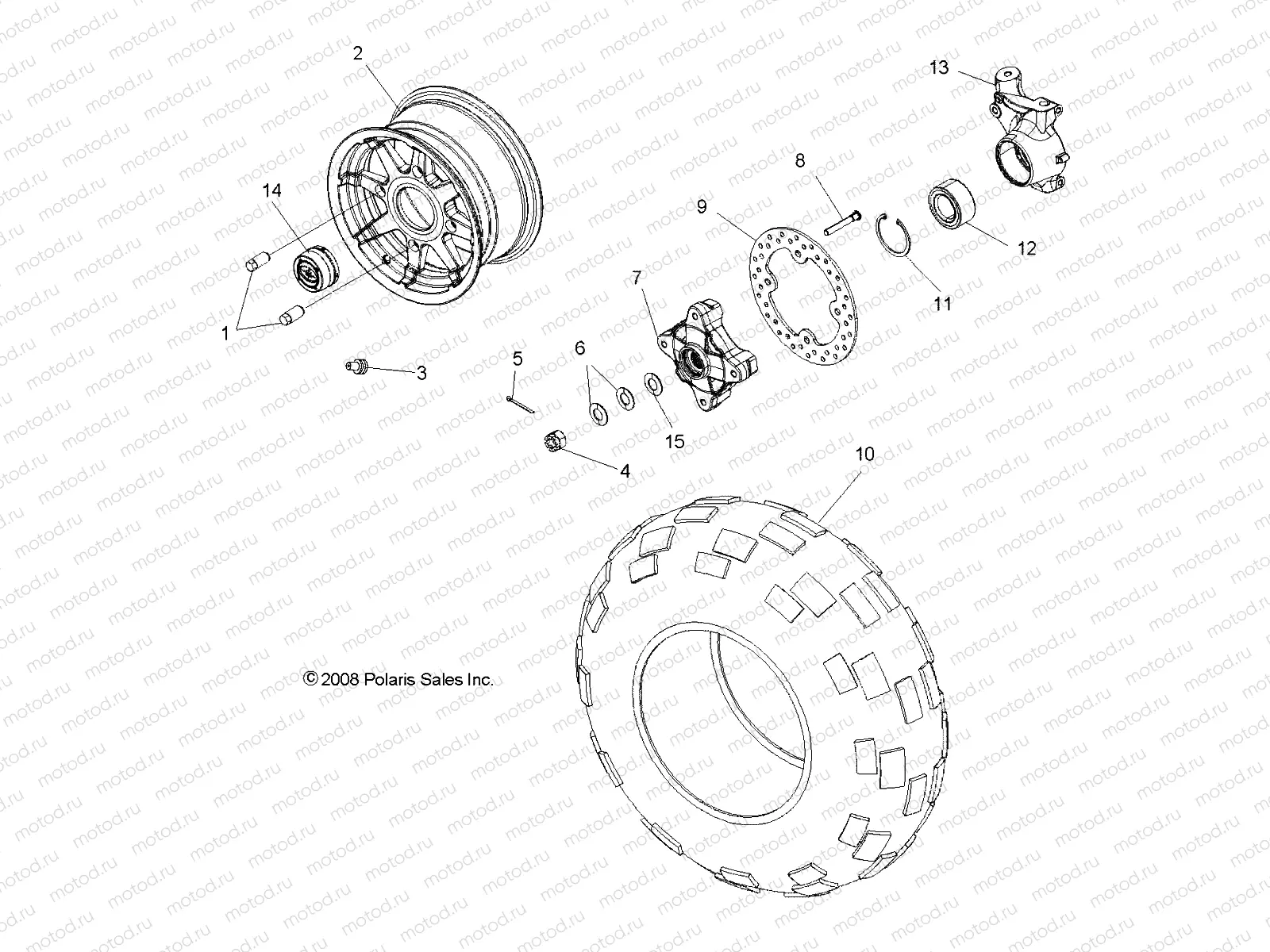 WHEELS | WHEELS, FRONT - R09VH76FX (49RGRWHEELFRT09RZRS)