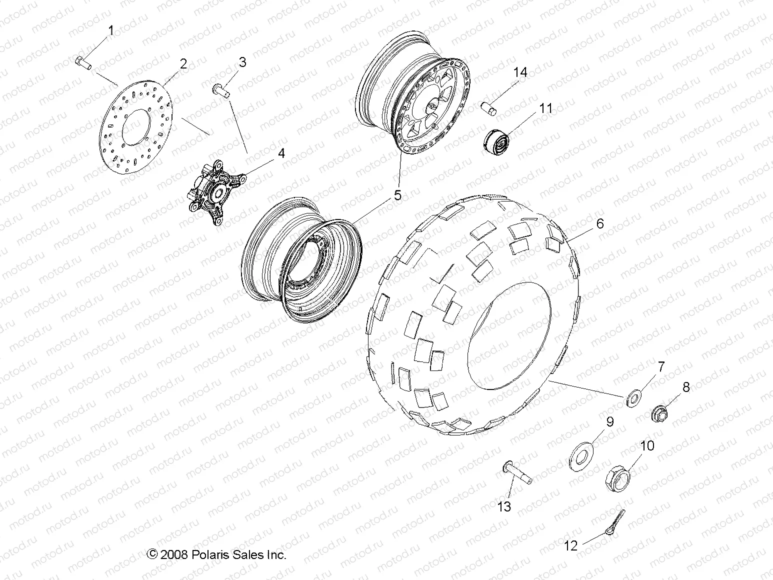 WHEELS | WHEELS, FRONT - R09WH68AC/AG/AH/AL/AR/AZ (49RGRWHEELFRT09CREW)