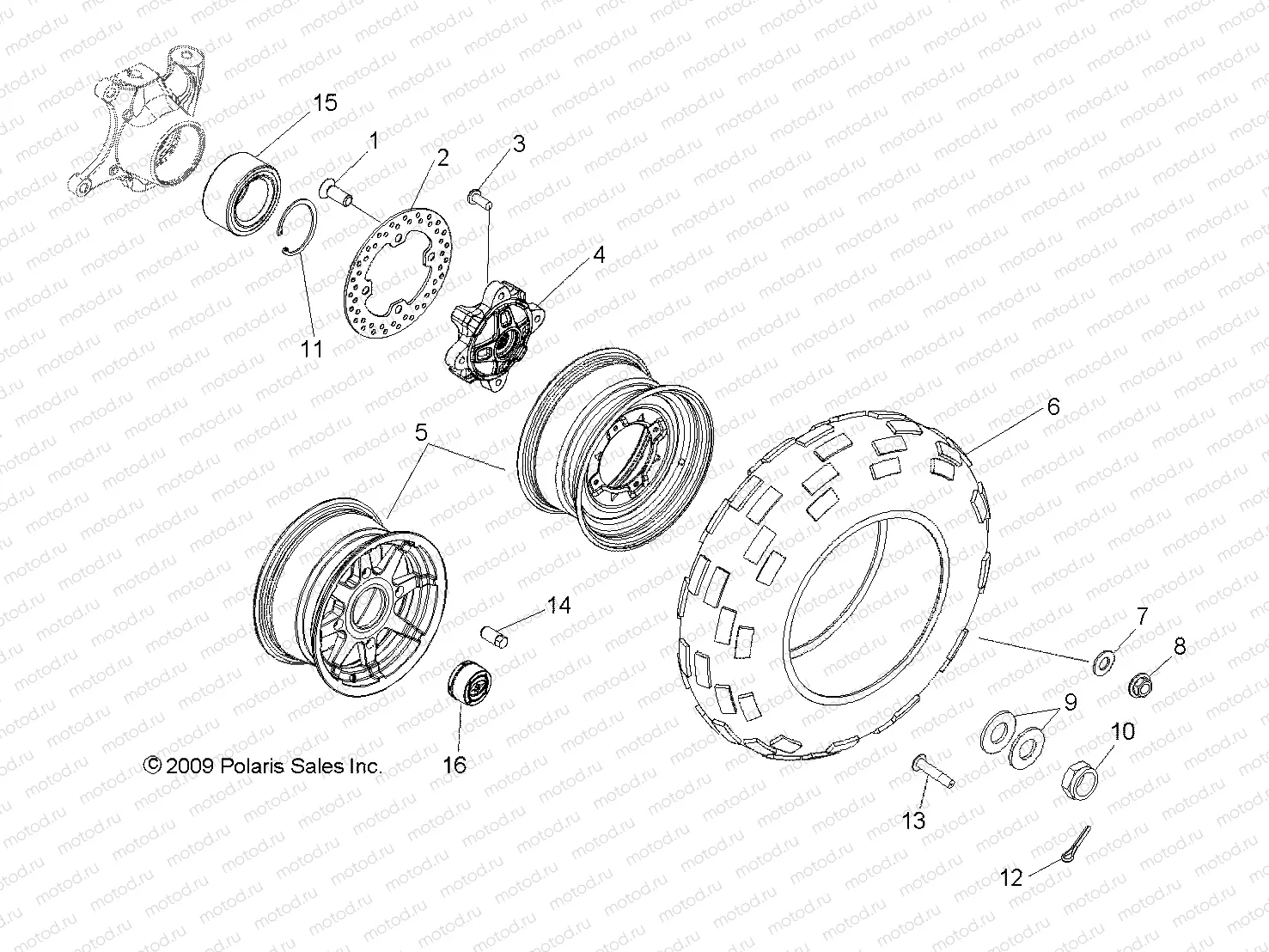 WHEELS | WHEELS, FRONT - R10TH76/TY76 ALL OPTIONS (49RGRWHEELFRT108004X4)