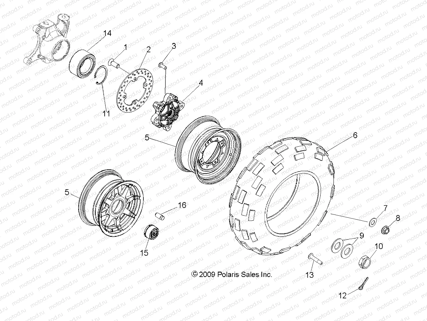 WHEELS | WHEELS, FRONT - R10WH76AG/AH/AR/AV/WY76AW/AZ (49RGRWHEELFRT10CREW)