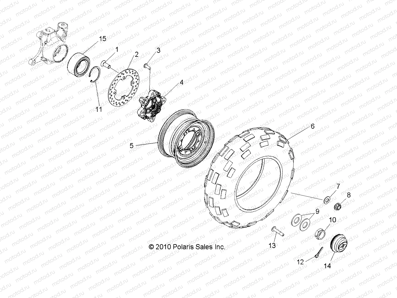 WHEELS | WHEELS, FRONT - R13TH900DG (49RGRWHEELFRT11900D)