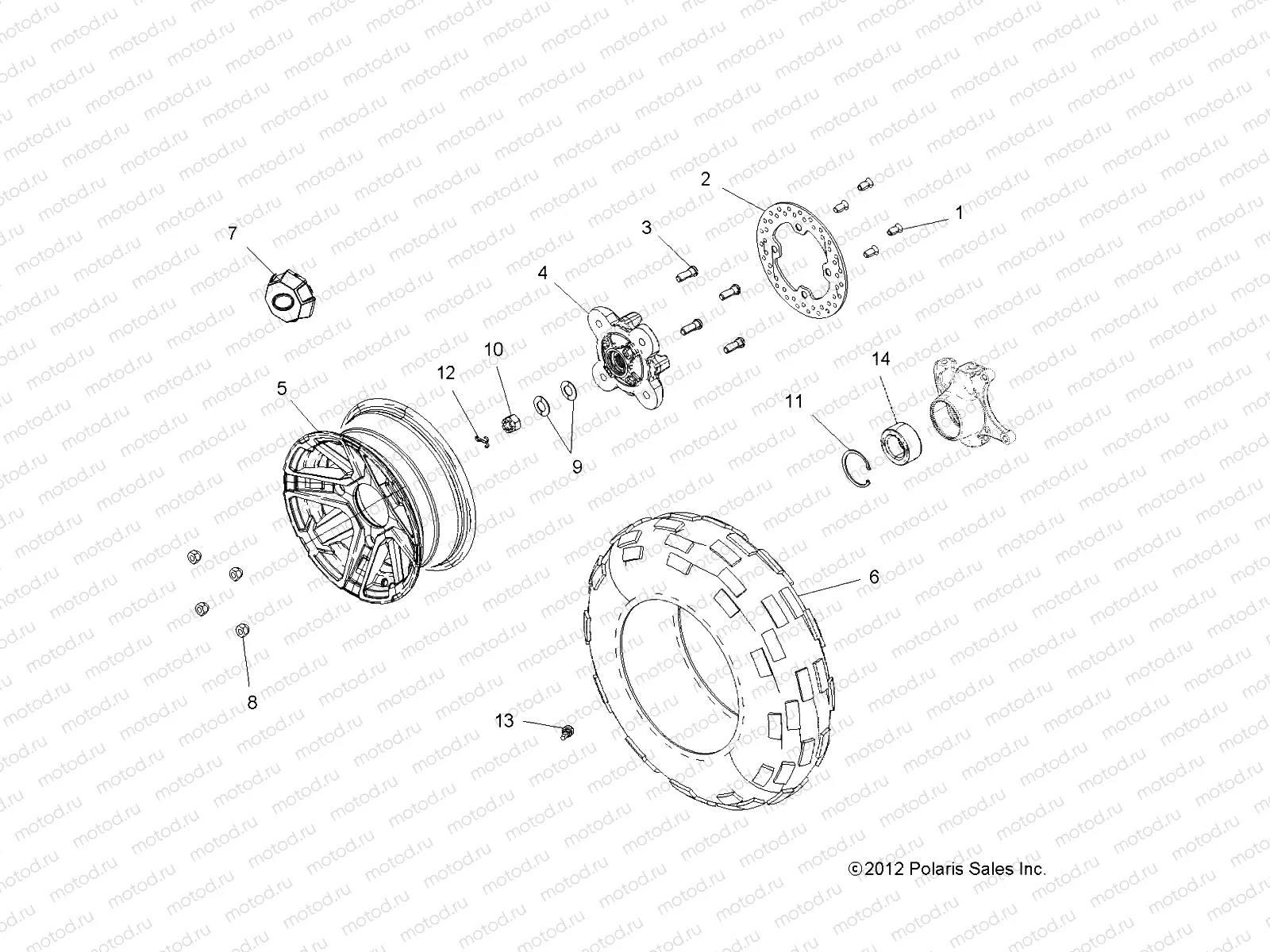 WHEELS | WHEELS, FRONT - R13UH88AO/AQ/AZ/UH9EAO/EAZ (49RGRWHEELFRT13900XPCAST)