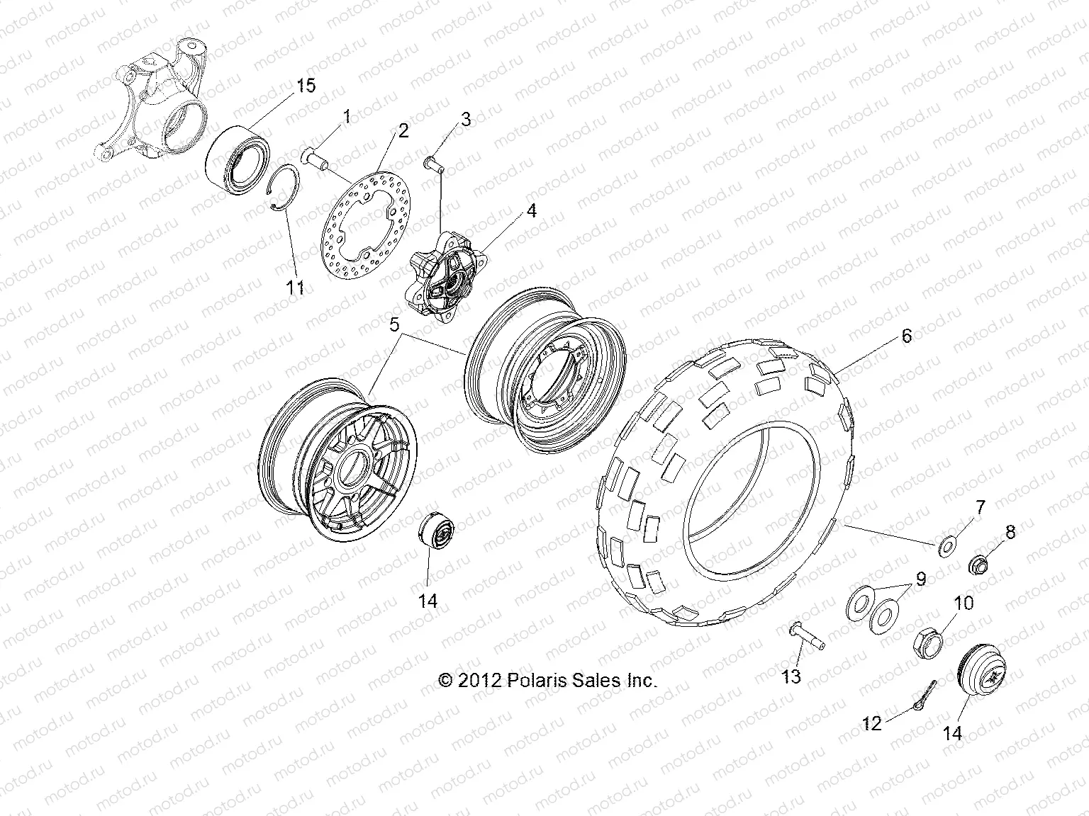 WHEELS | WHEELS, FRONT - R13WH76AG/AR/EAH/EAI (49RGRWHEELFRT13CREW)