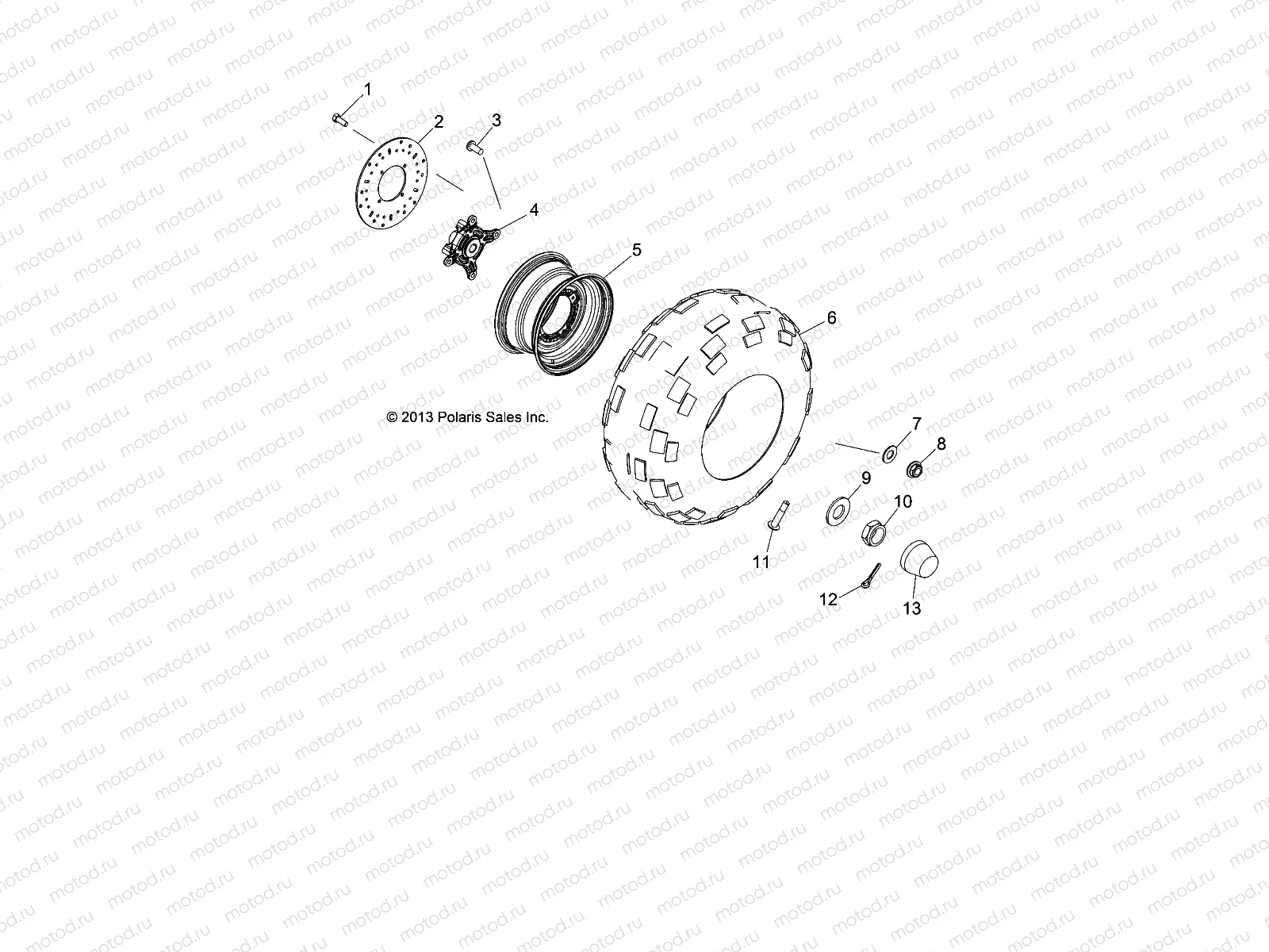 WHEELS | WHEELS, FRONT - R14RH57FX (49RGRWHEELFRT14RGR570I)