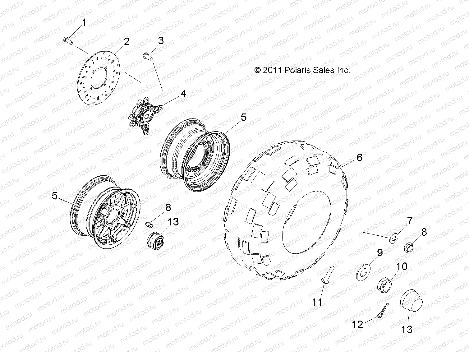 WHEELS | WHEELS, FRONT - R14RH76AA/76AC/7EAZ (49RGRWHEELFRT12500)