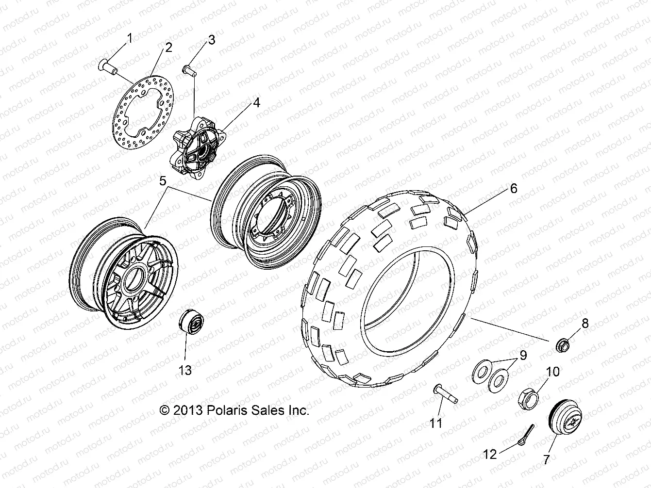 WHEELS | WHEELS, FRONT - R14WH88A/9EA ALL OPTIONS (49RGRWHEELFRT14CREW)