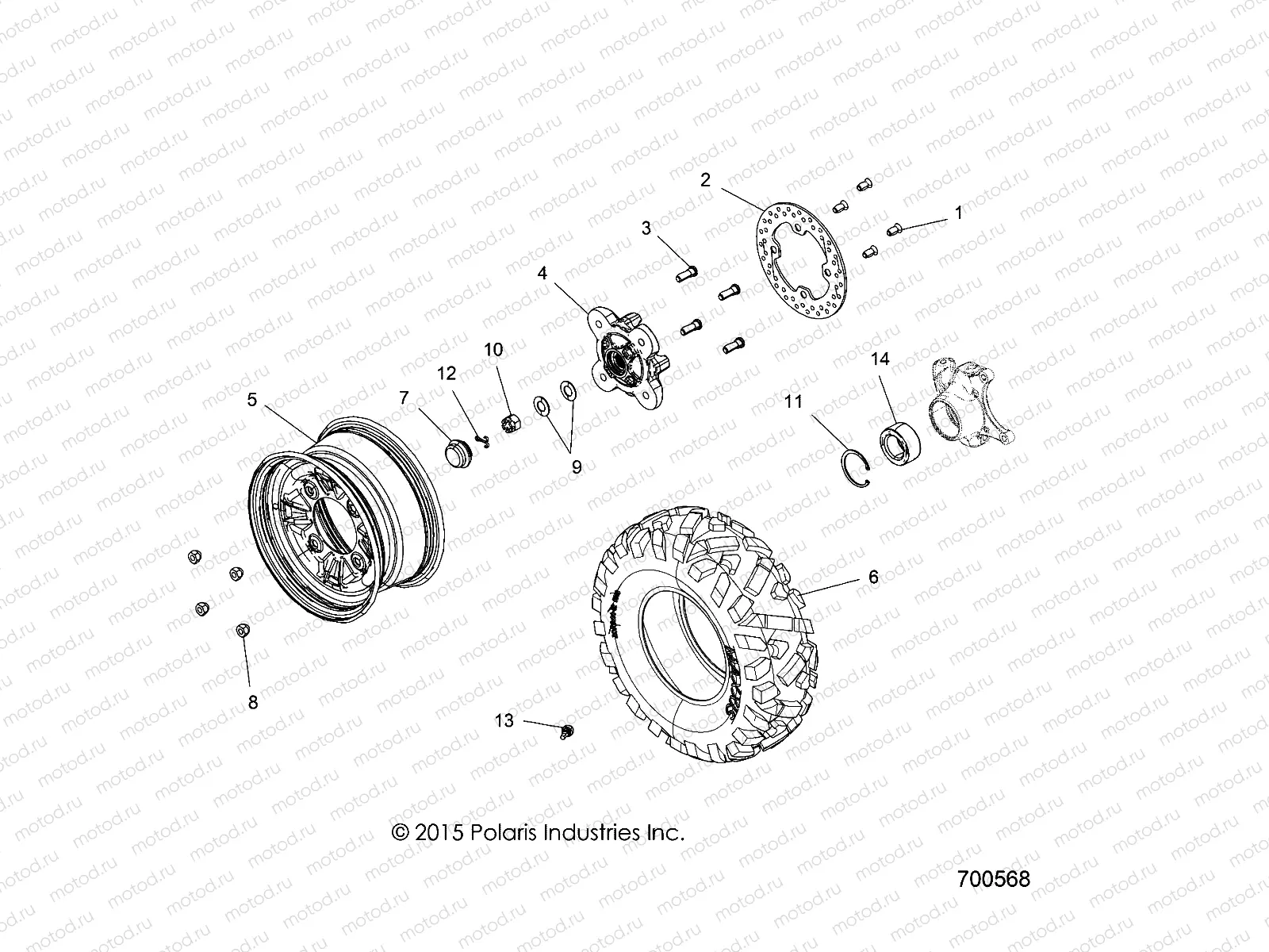 WHEELS | WHEELS, FRONT - R16RTE87F1/U87FK (700568)