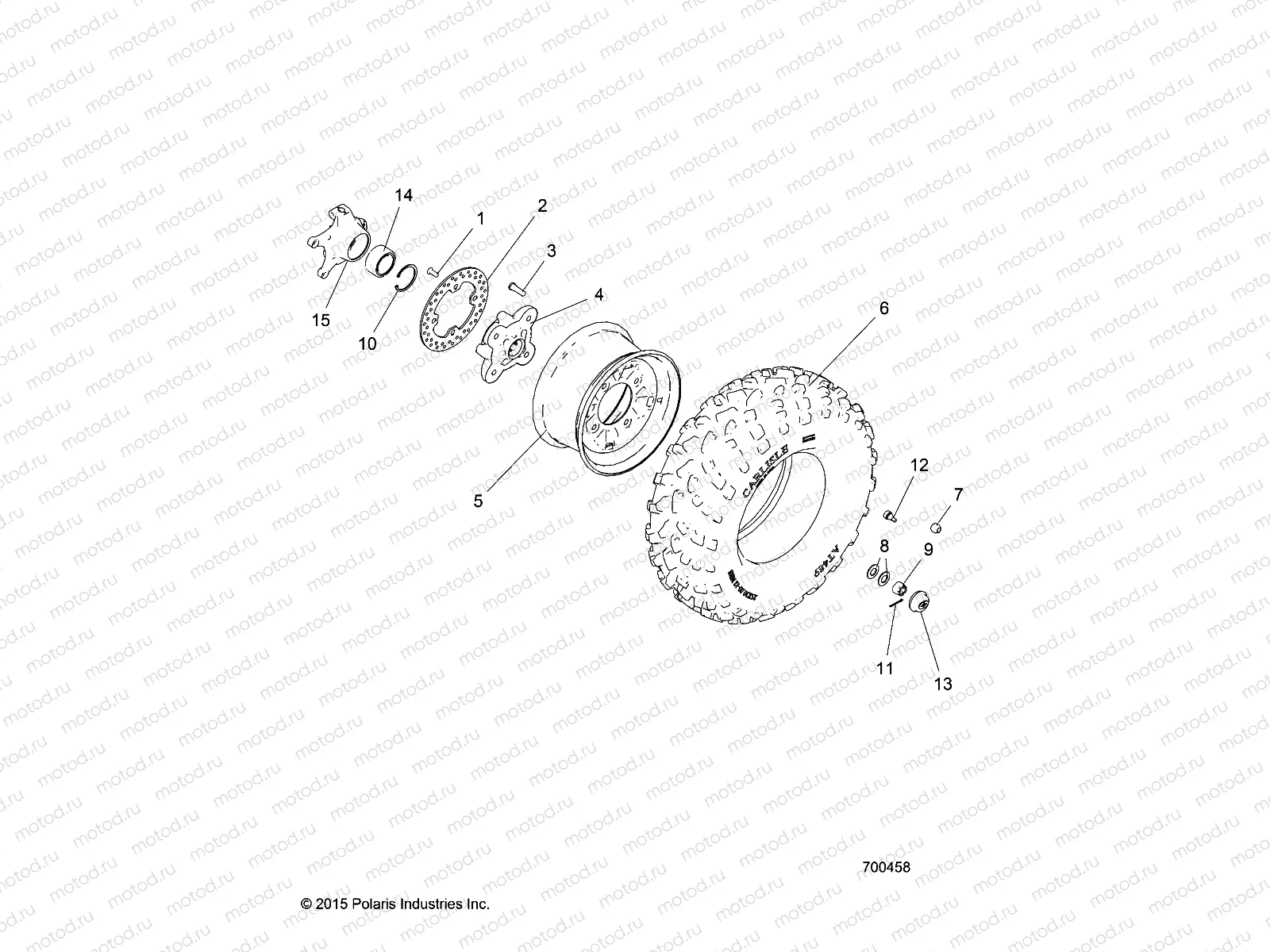 WHEELS | WHEELS, FRONT - R16RTED1F1 (700458)