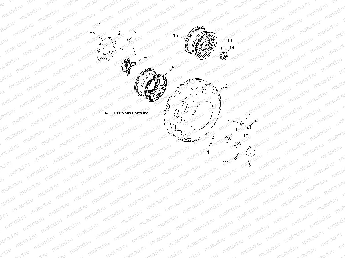 WHEELS | WHEELS, FRONT - R18RNA57B1/B9/EBV (49RGRWHEELFRT14RGR570)