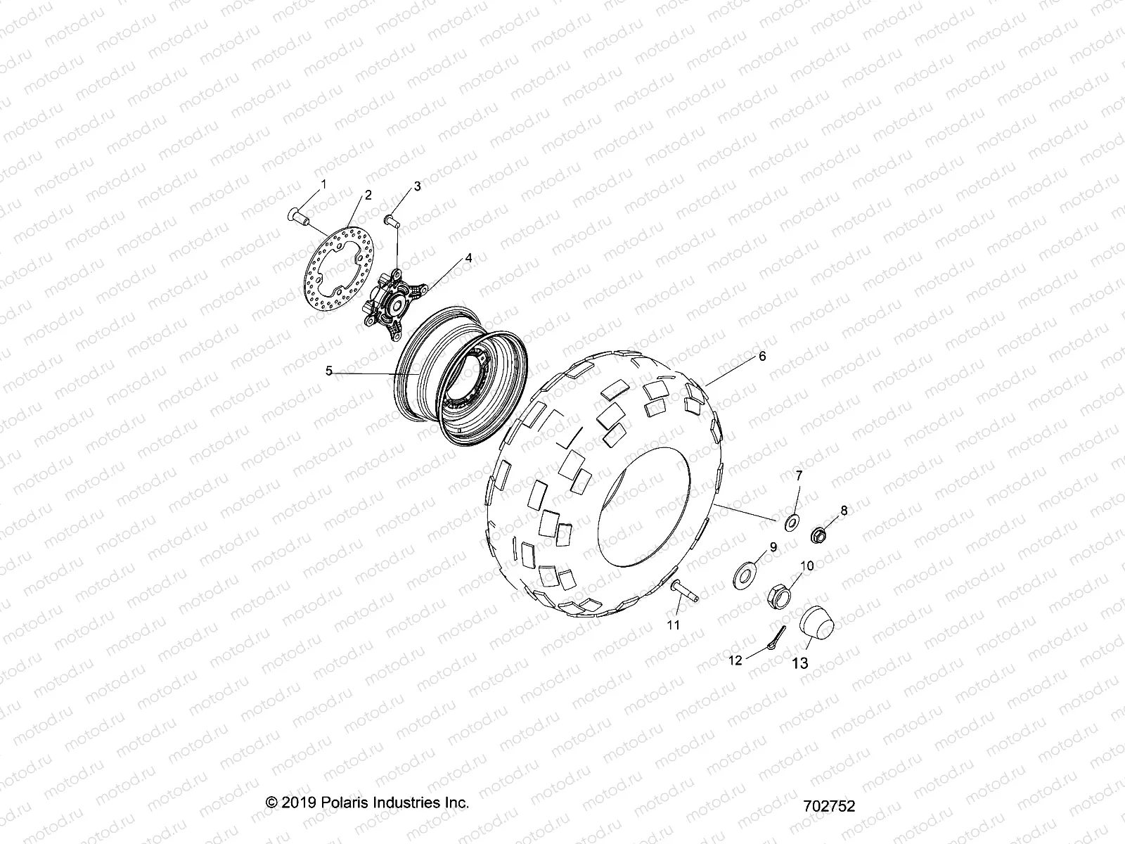 WHEELS | WHEELS, FRONT - R20M4A57L1 (702752)