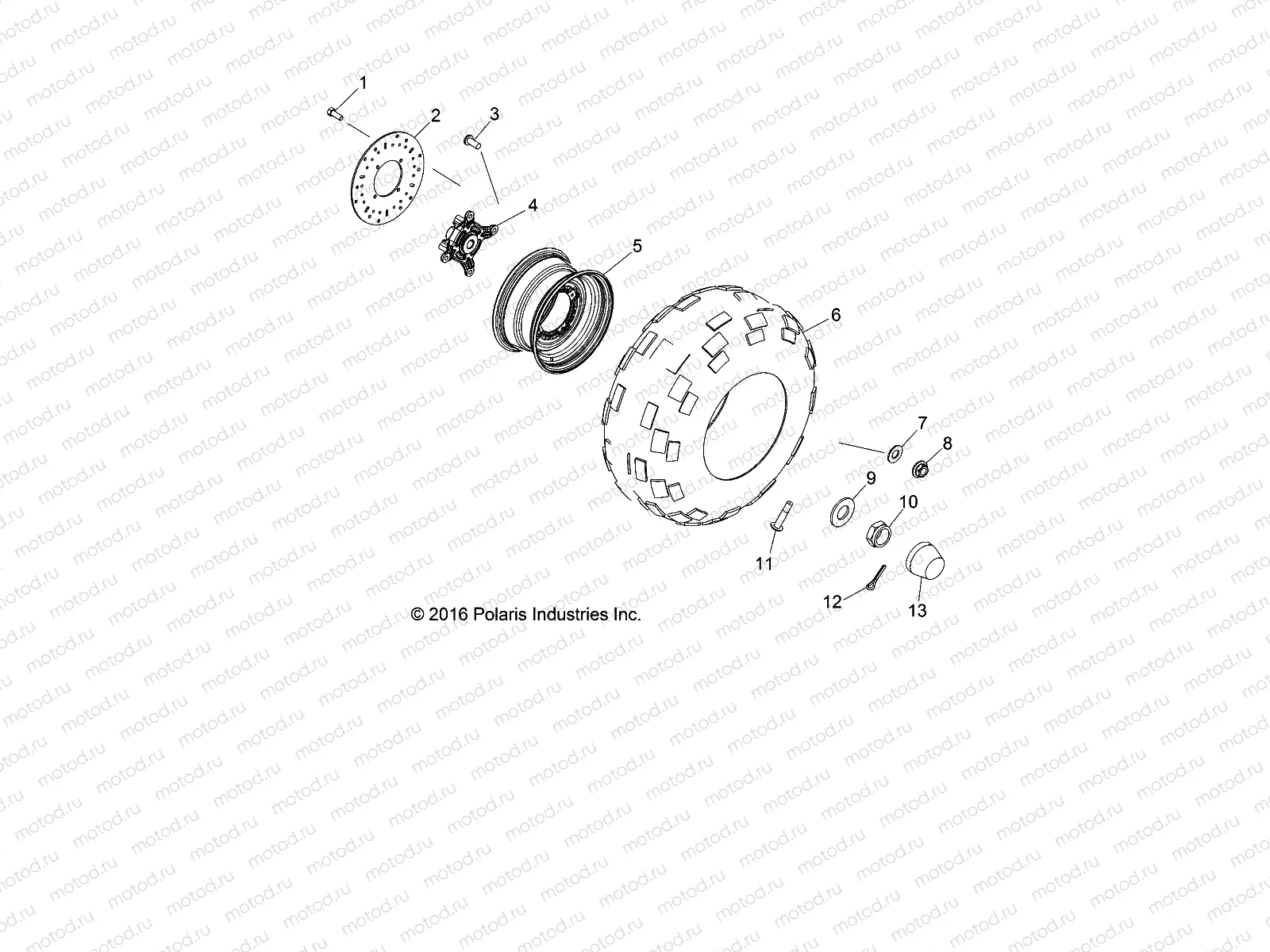 WHEELS | WHEELS, FRONT - R20MAA50J7 (701789)