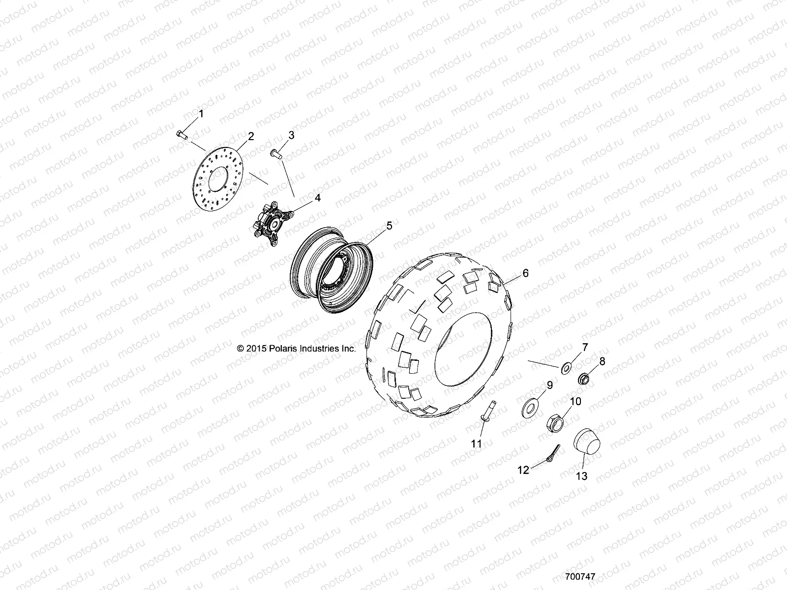 WHEELS | WHEELS, FRONT - R22CDA57A1 (700747)