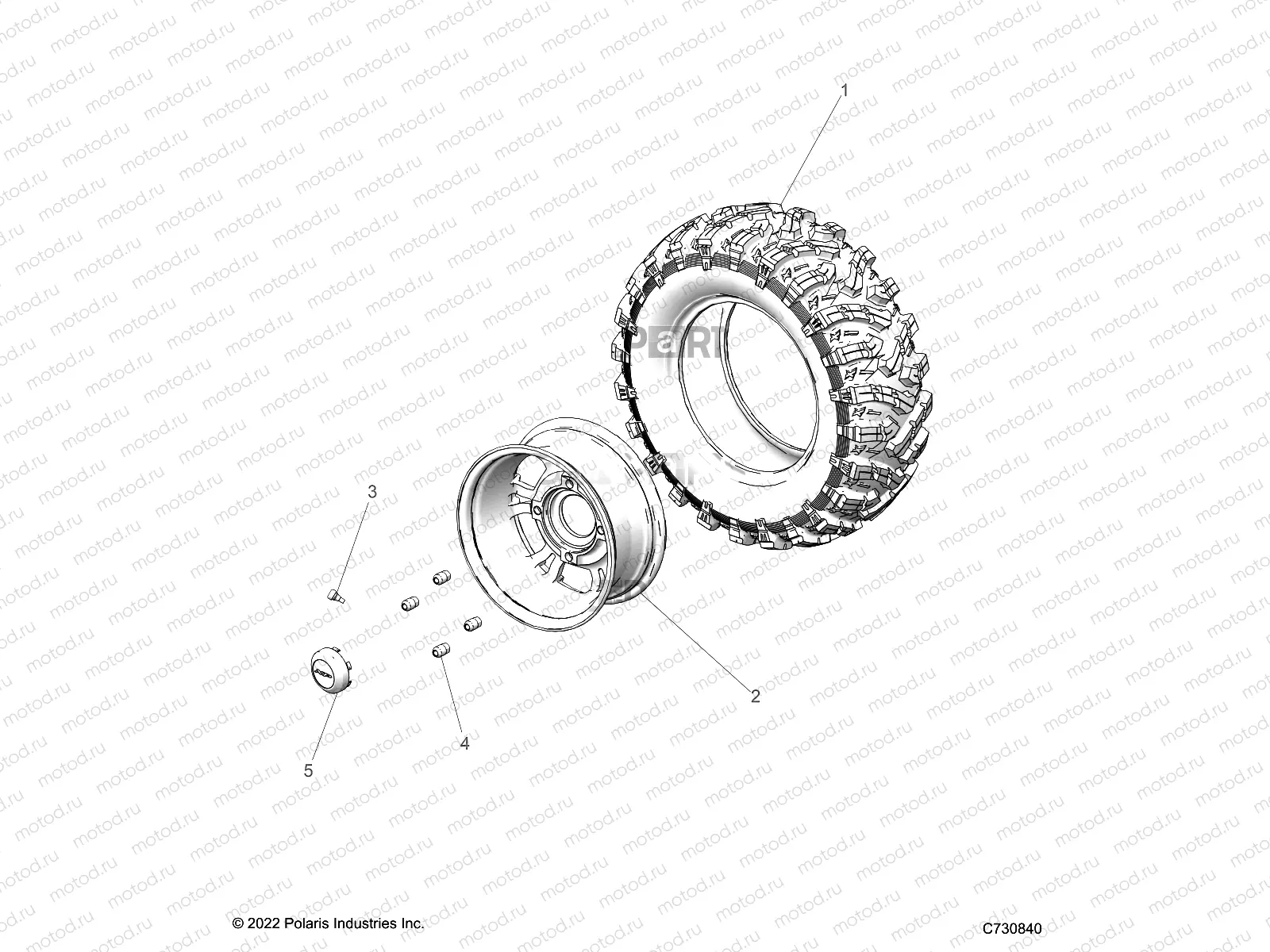 WHEELS | WHEELS, FRONT - R23RRED4FA/DA/SD4CA/CK (C700501)