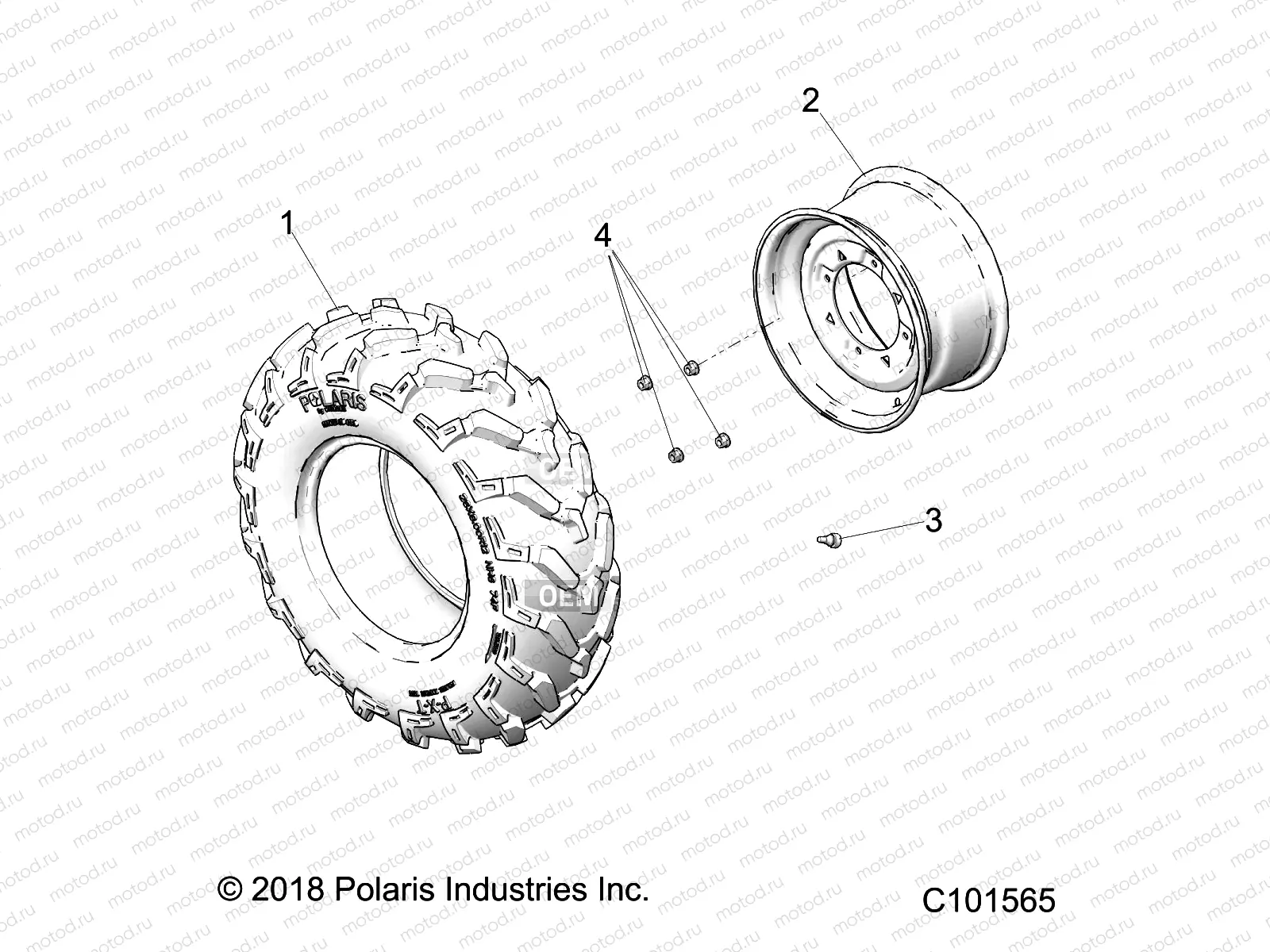 WHEELS | WHEELS, FRONT TIRE - A19SAA50D5