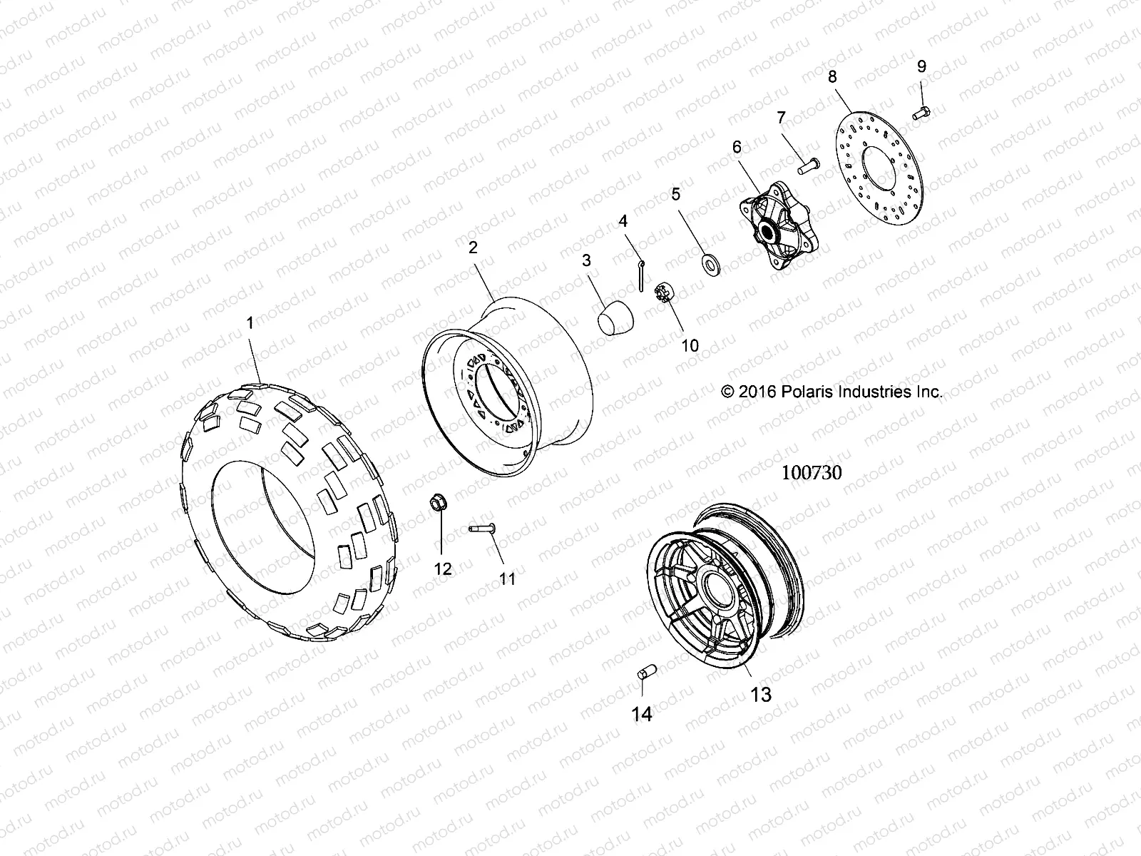 WHEELS | WHEELS, FRONT TIRE and BRAKE DISC - A16SEA57A1/3/7/8/9/L3/L7/L8/E57A1/3/5/7/9/D57A2